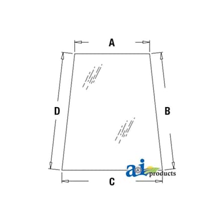 A & I Products Glass, Door, Upper (LH) 67" x36" x5" A-338429A1